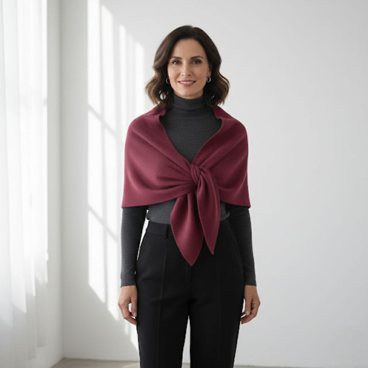 Women's Knit Wool Triangle Scarf