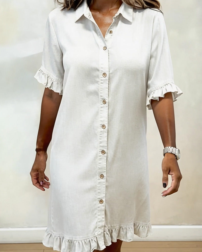 Réjeanne | Ruffle-Trim Dress
