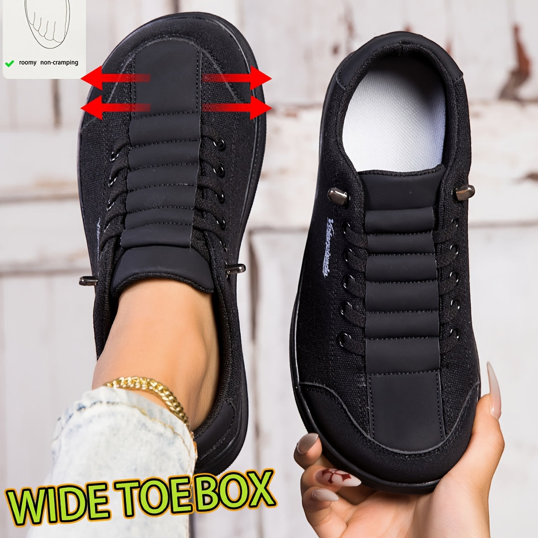 Women's Lightweight Slip On Wide Toe Box Sneakers