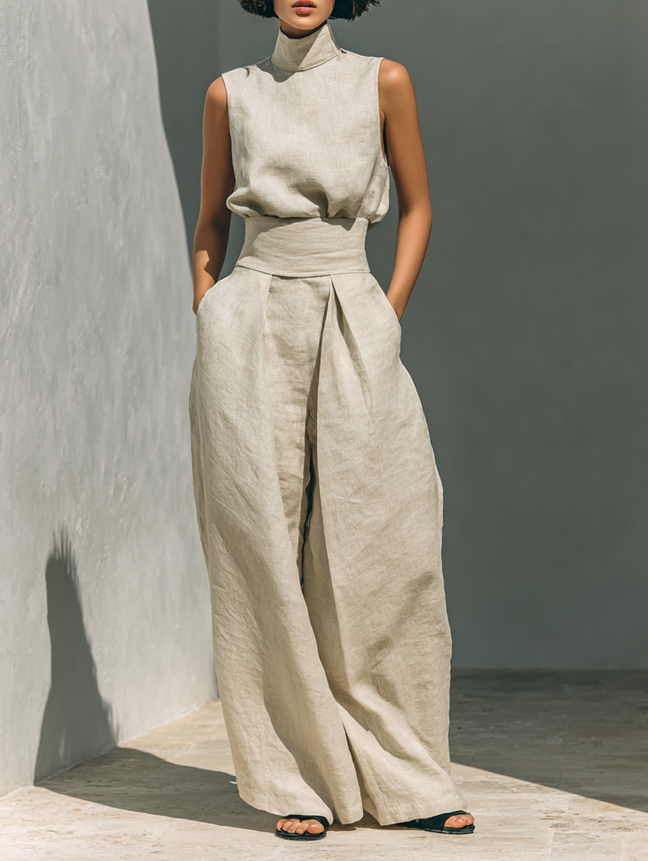 Deirdre | Sleeveless Two-Piece Set
