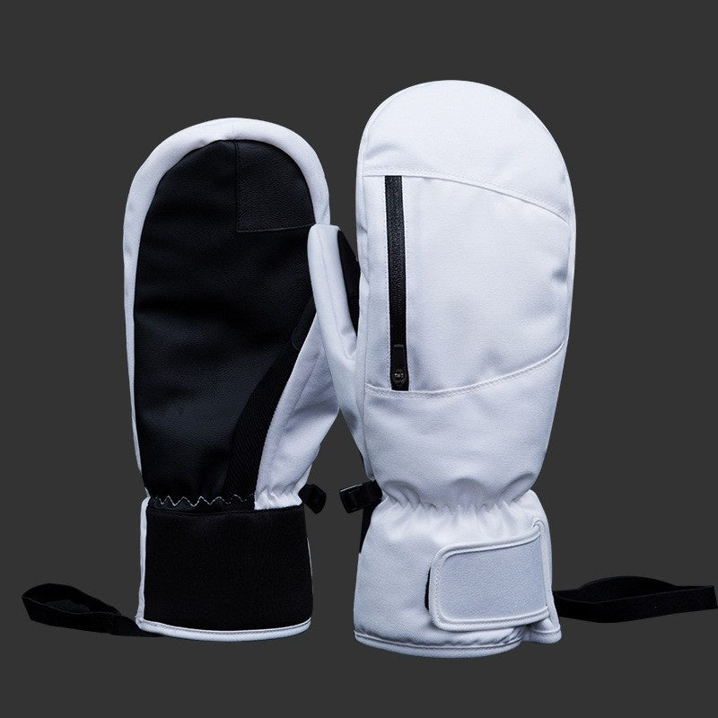 Men's Touchscreen Warm Knit Winter Ski Mittens