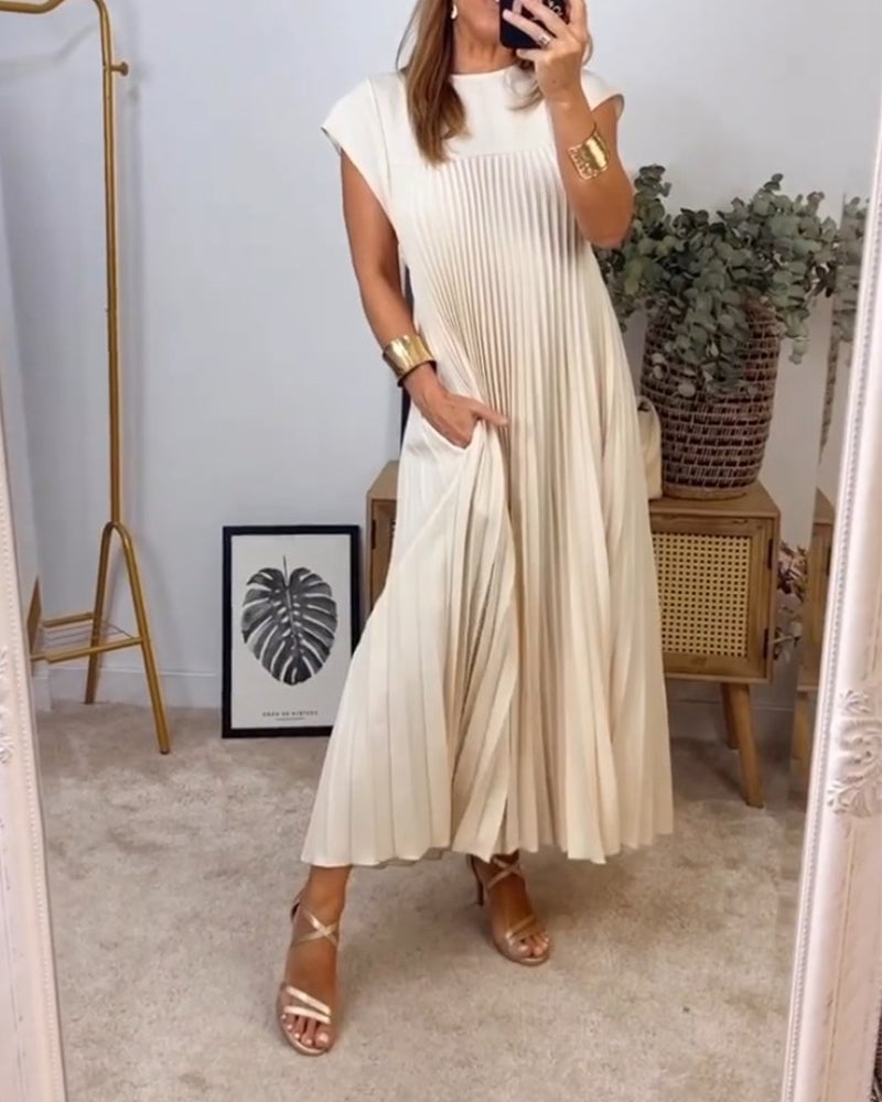 Suzette | Pleated Maxi Dress