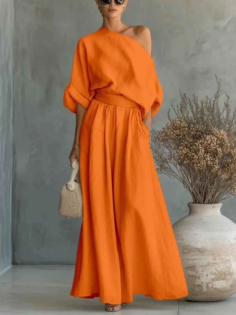 Mélina | Off-Shoulder Two-Piece Set