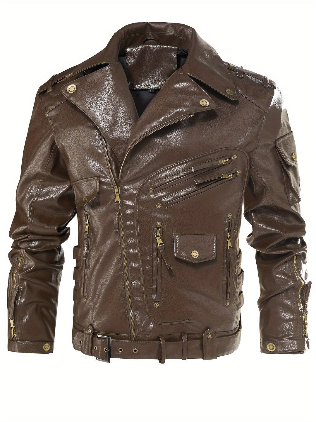 Gordon | Military Leather Biker Jacket