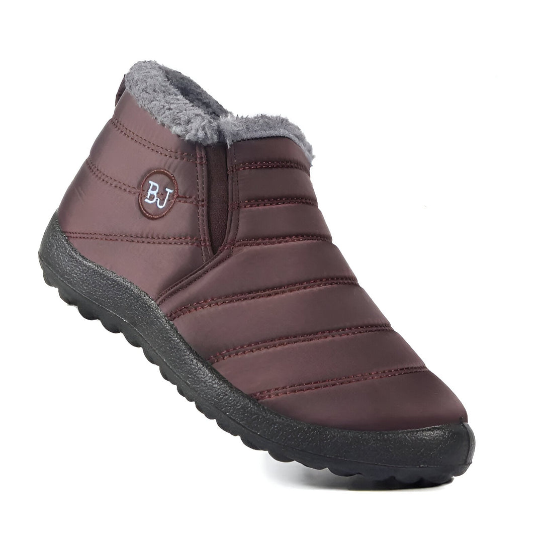 Men's Casual Slip On Snow Boots - Brown