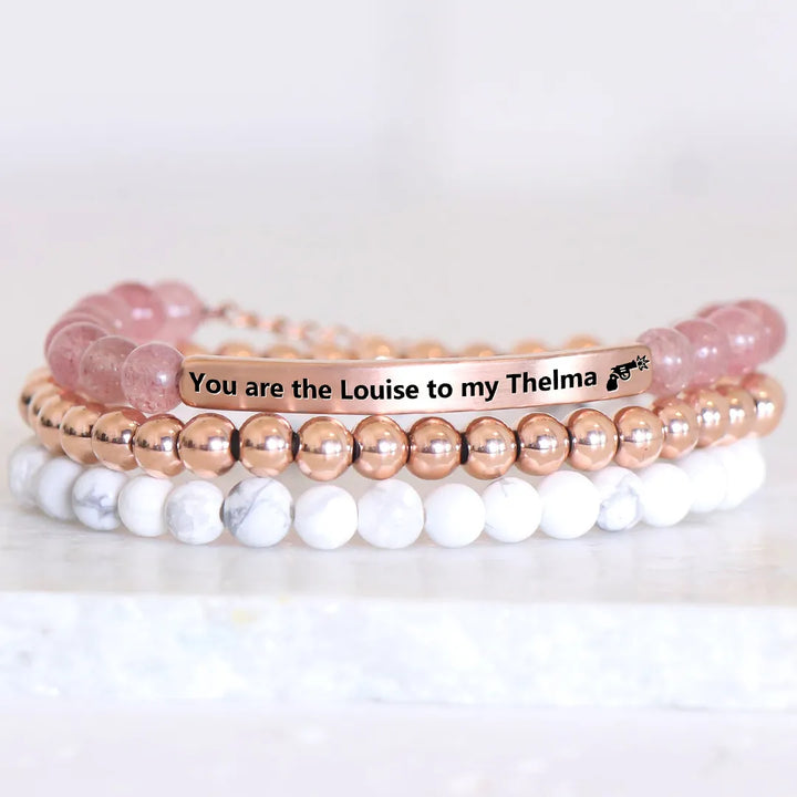 Women's Engraved Love Friendship Bracelets