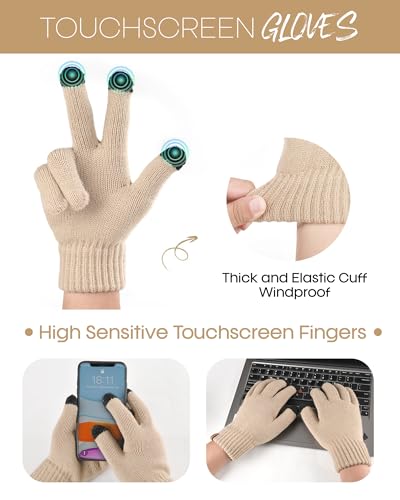 Women's Chic Warm Winter Breathable Velvet-Lined Gloves