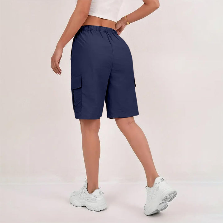 Cerys | Drawstring-Waist Cargo Short