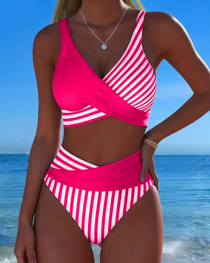 Nicolette | High-Waist Crossover Bikini
