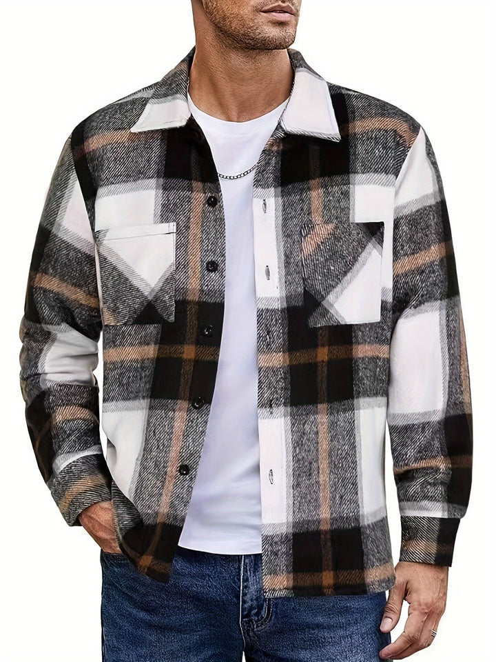 Men's Classic Fit Long Sleeve Overshirt