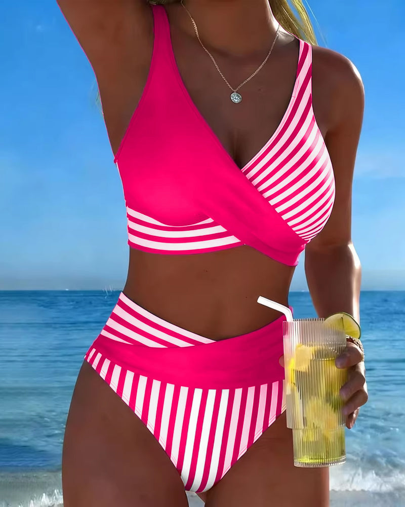 Nicolette | High-Waist Crossover Bikini