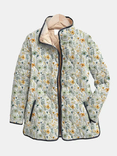 Nola | Cheerful Floral Quilted Jacket for Everyday Layering