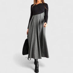 Janet | Elegant Maxi Dress with Long Sleeves
