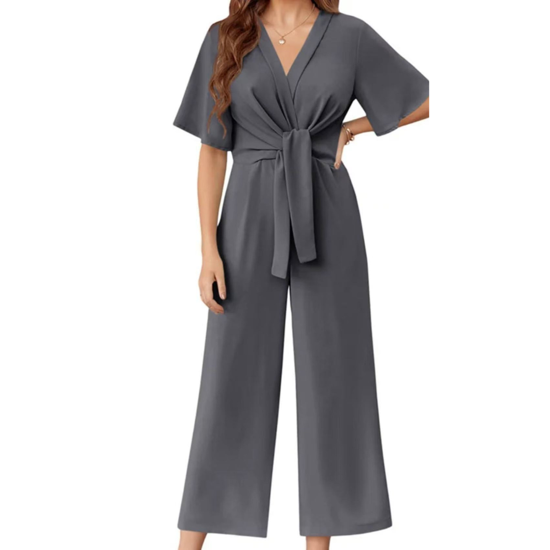Yolaine | Tie-Waist Jumpsuit