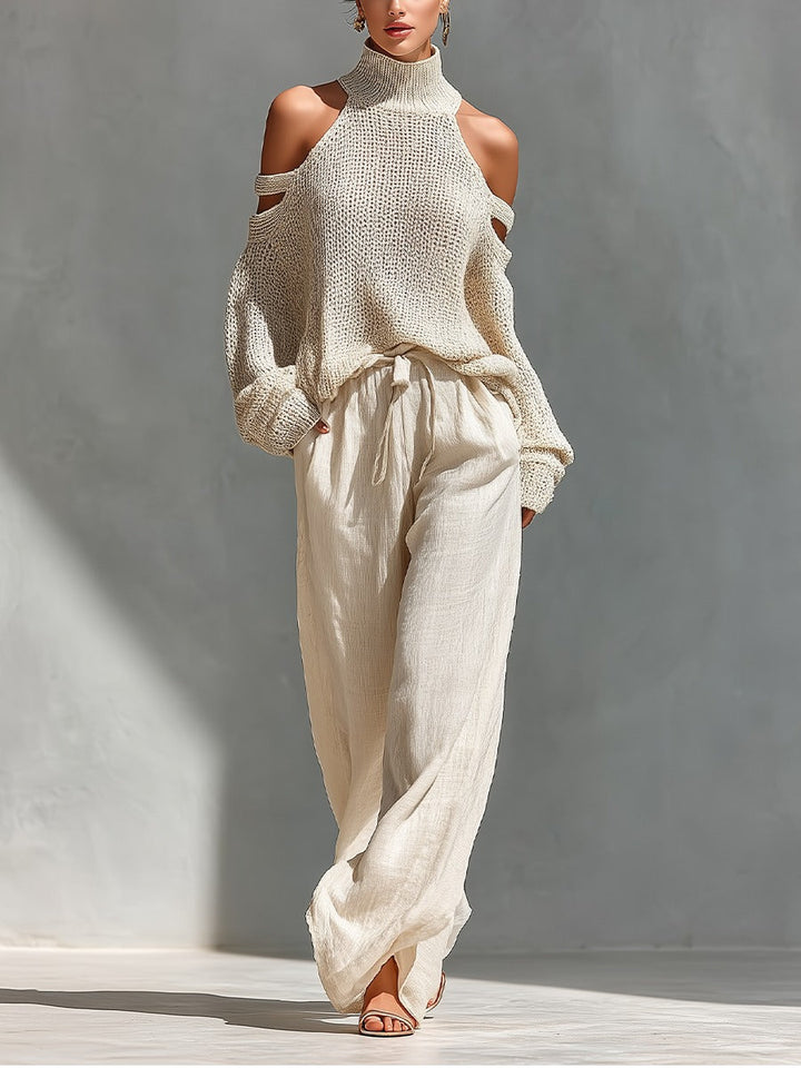 Albine | Cold-Shoulder Two-Piece Set
