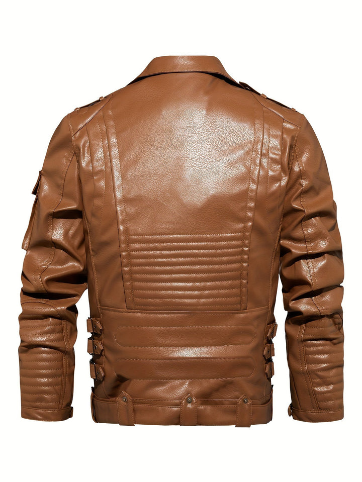Gordon | Military Leather Biker Jacket