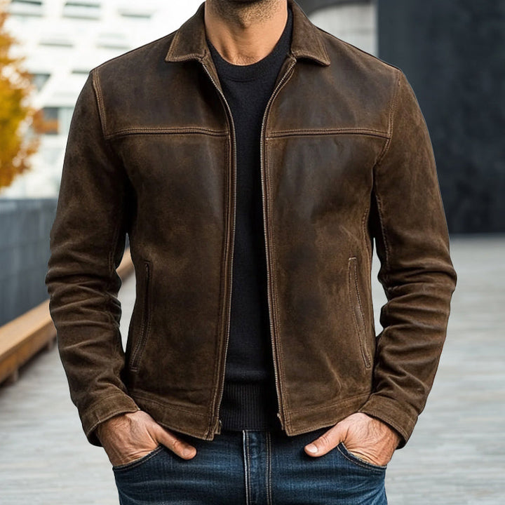 Walter | Classic Leather Trucker Jacket