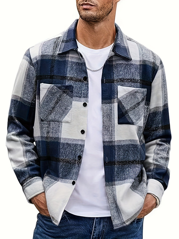 Men's Classic Fit Long Sleeve Overshirt