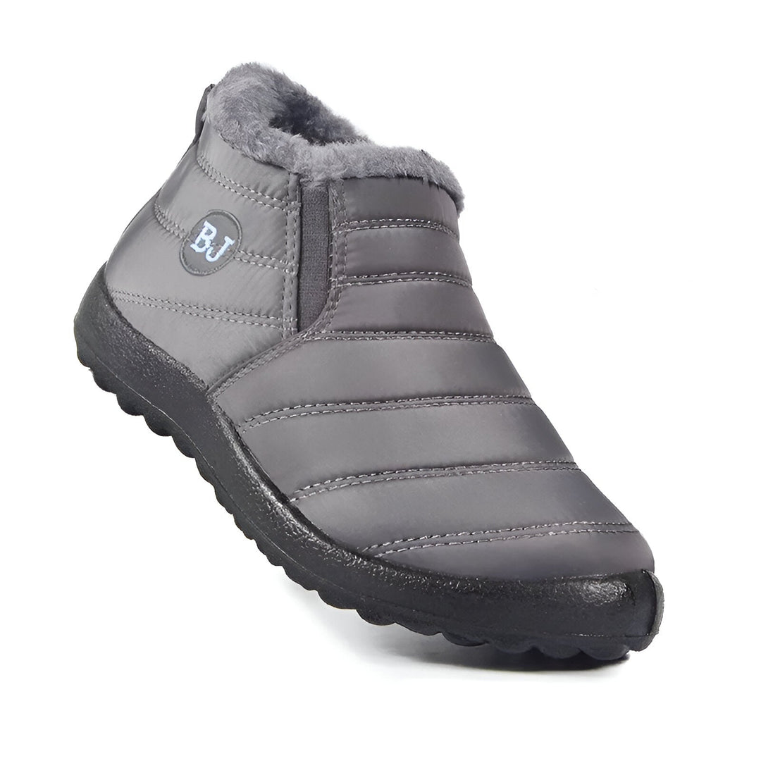 Men's Casual Slip On Snow Boots - Grey