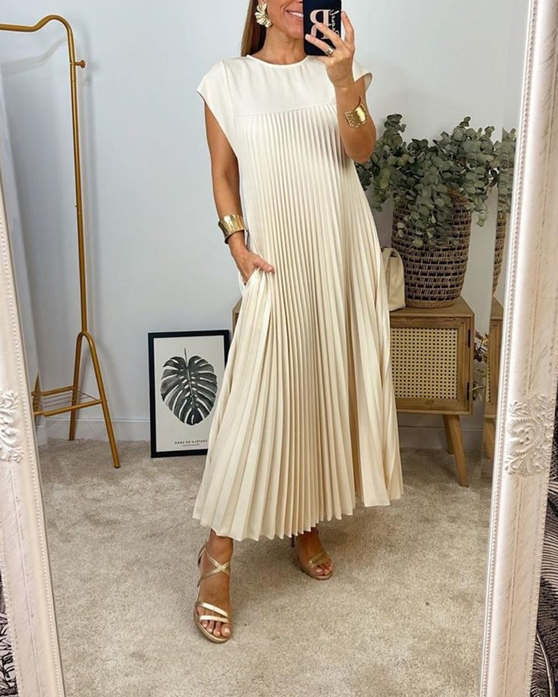 Suzette | Pleated Maxi Dress