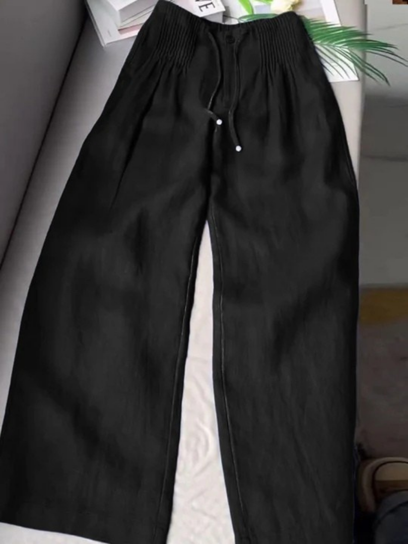 Evelyn | Wide-Leg Drawstring Trousers