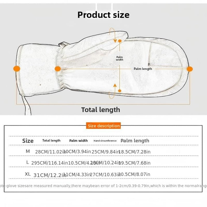 Men's Touchscreen Warm Knit Winter Ski Mittens