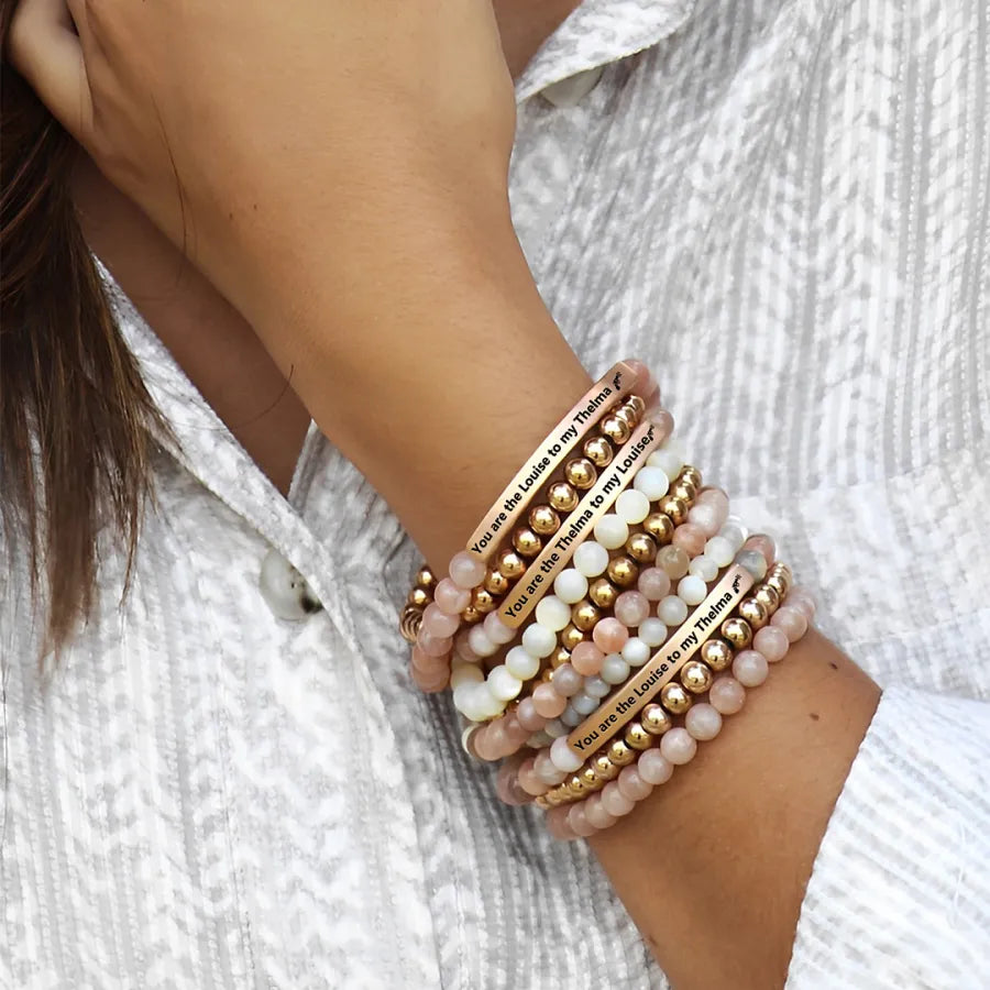 Women's Engraved Love Friendship Bracelets