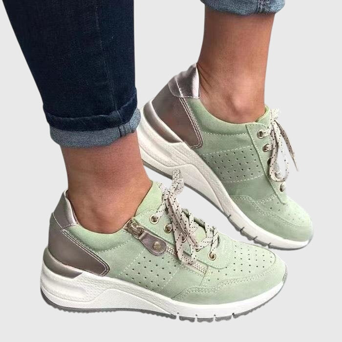 Women's Stylish Chunky Non-Slip Orthopedic Sneakers - Green