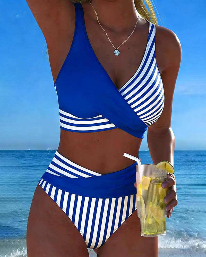 Nicolette | High-Waist Crossover Bikini