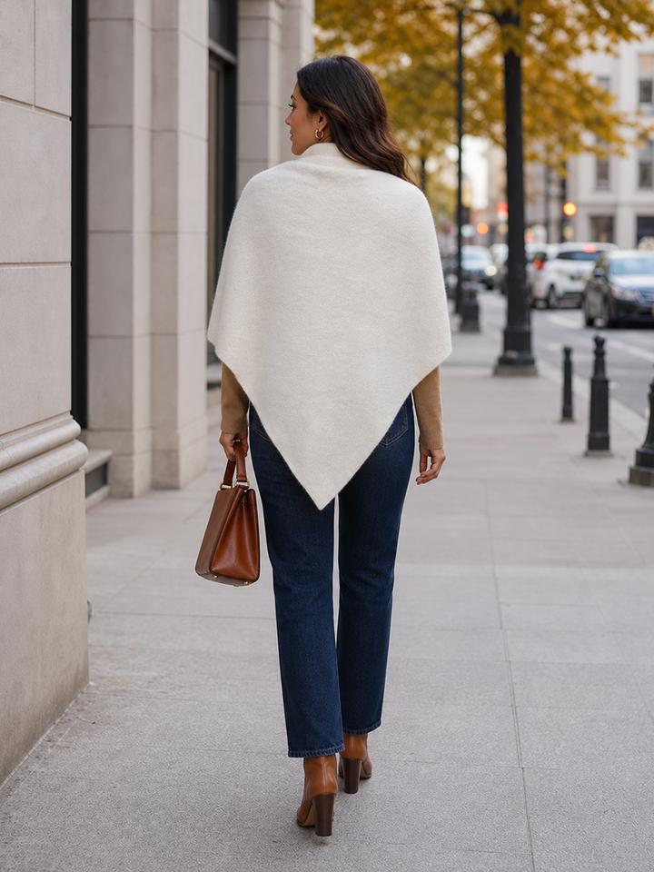 Women's Alpaca Wool Winter Triangle Scarf