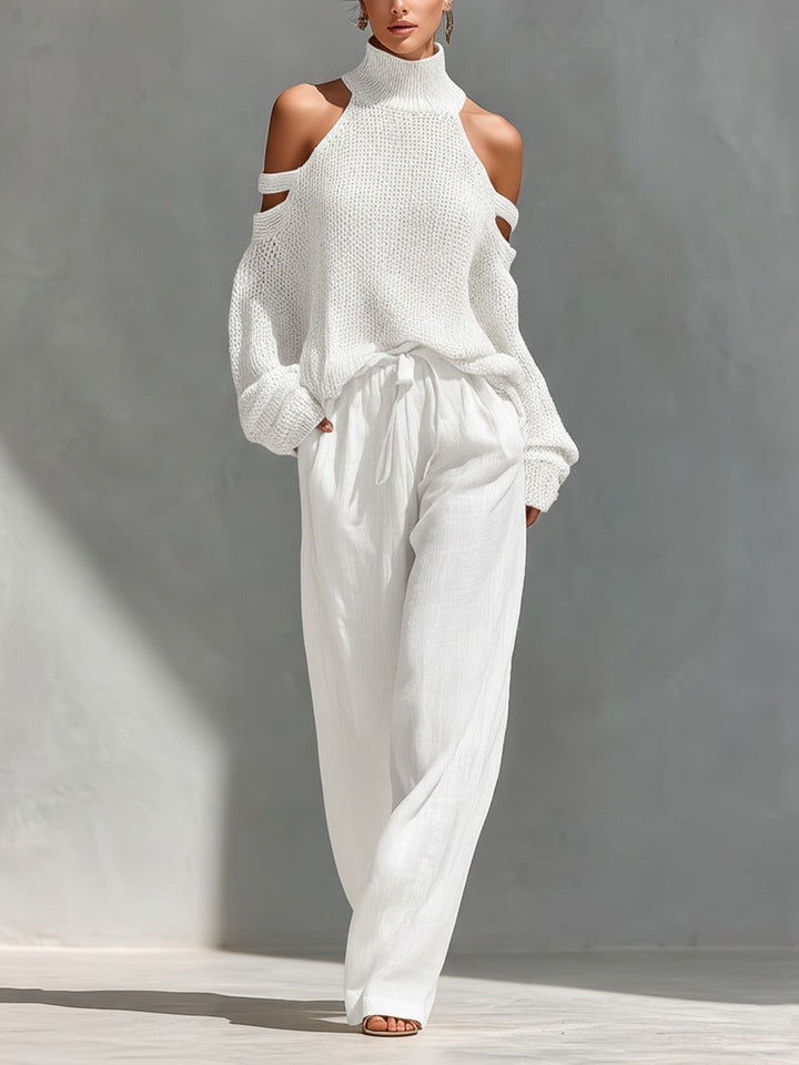 Albine | Cold-Shoulder Two-Piece Set