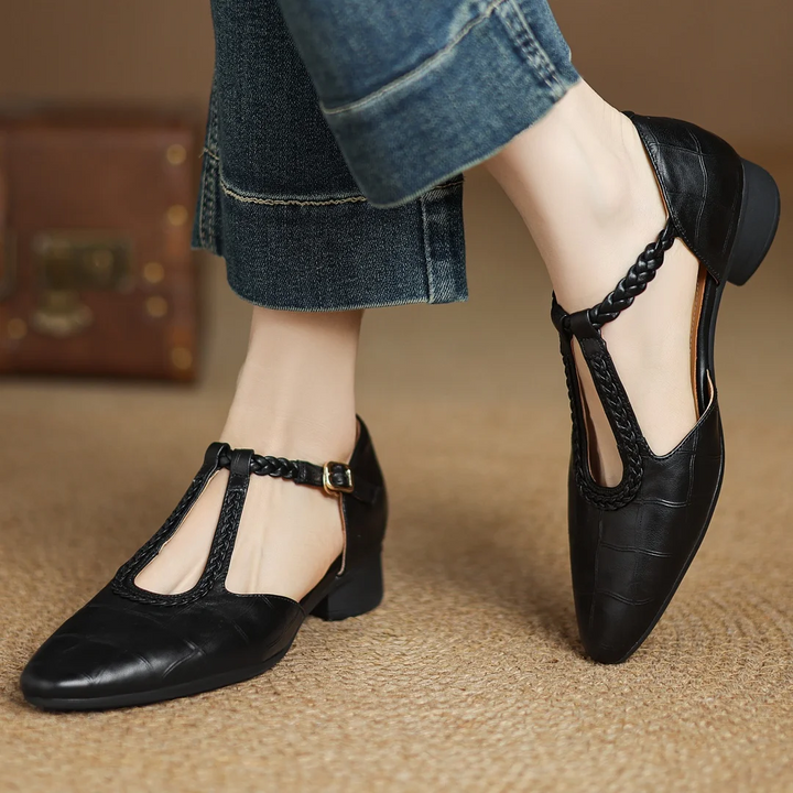 Léonie | Braided Strapped Shoe