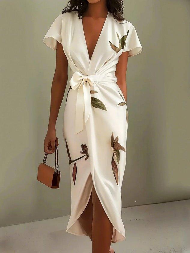 Imogen | Deep-V Wrap Dress