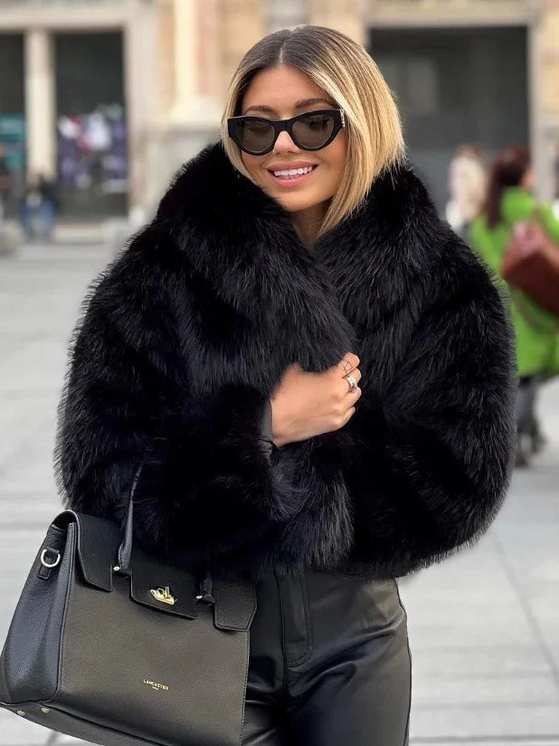Women's Elegant Faux Fur Winter Coat