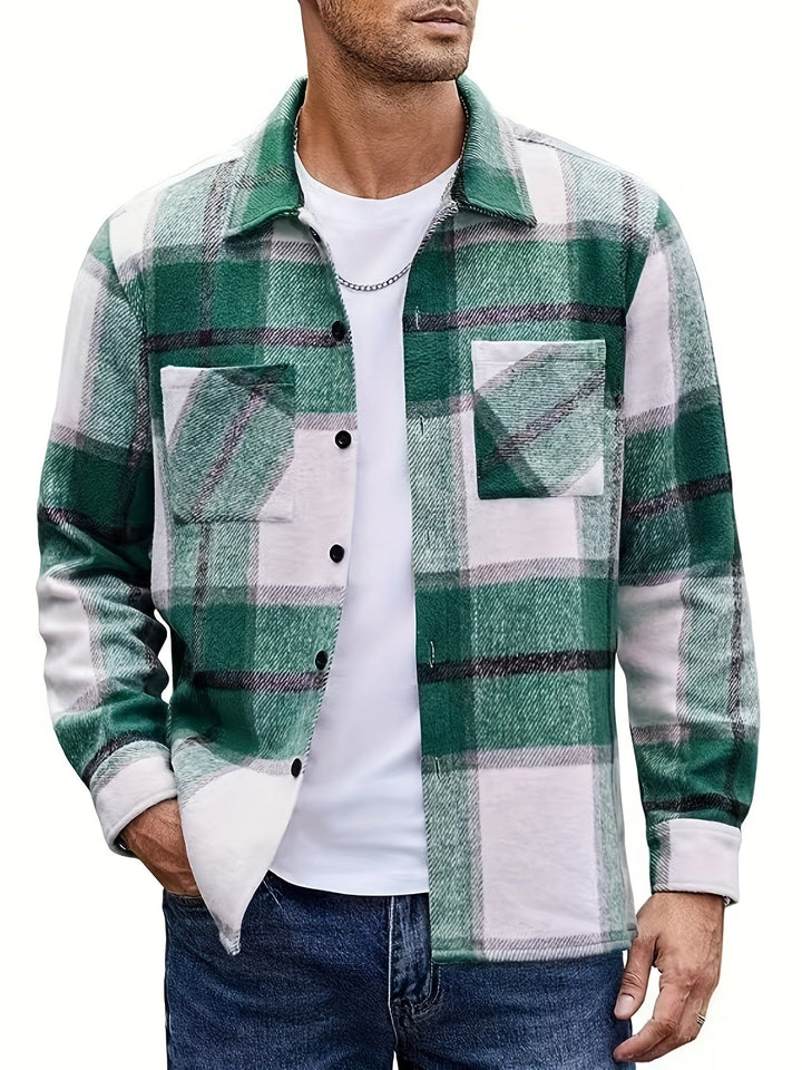 Men's Classic Fit Long Sleeve Overshirt