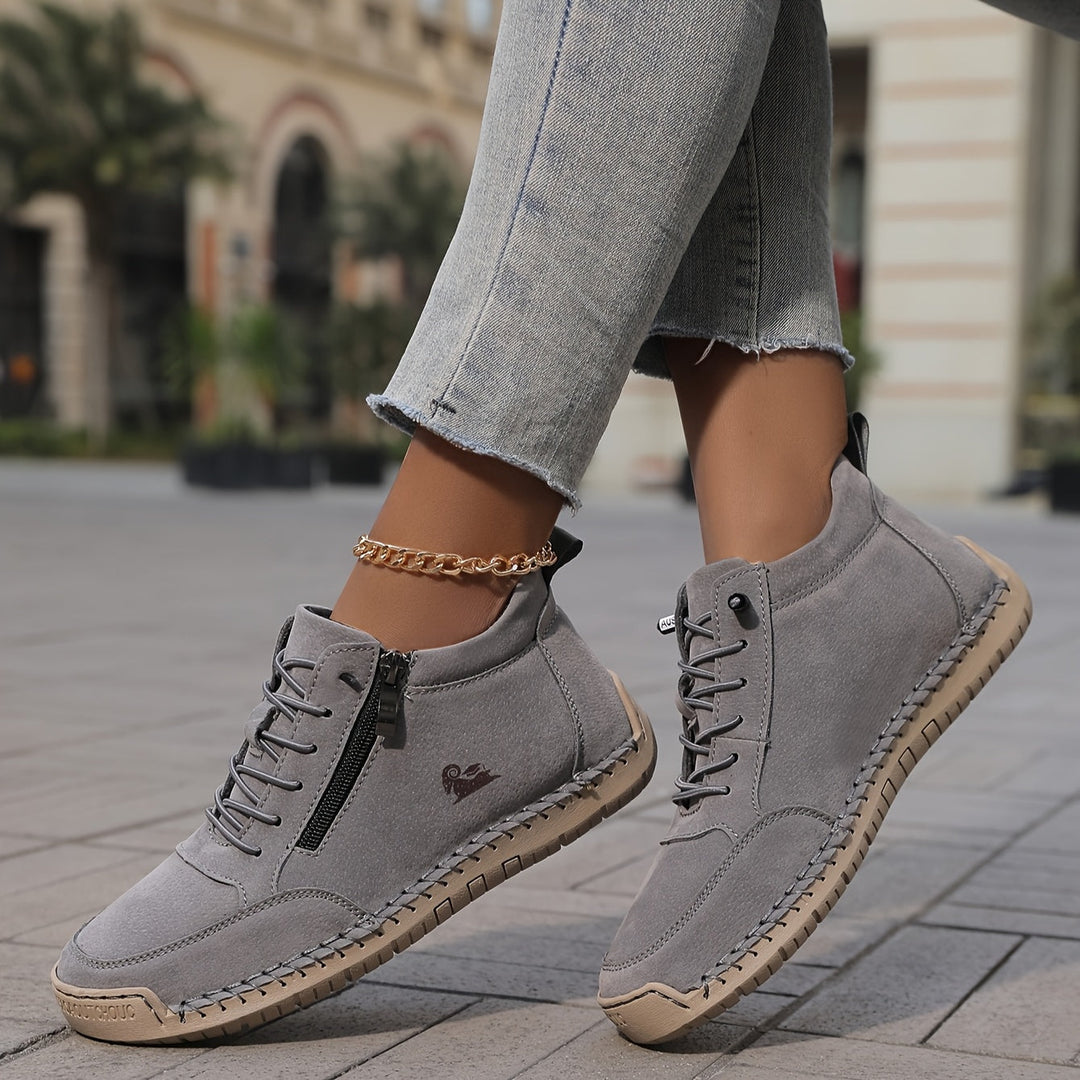 Women's Casual High Top Non-Slip Orthopedic Sneakers - Grey