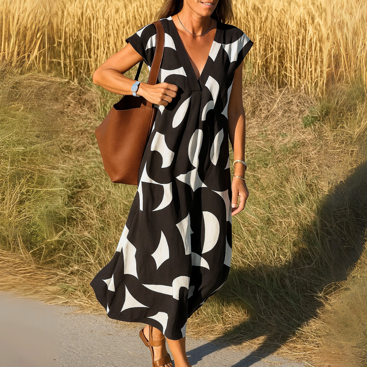 Catriona | V-Neck Maxi Dress