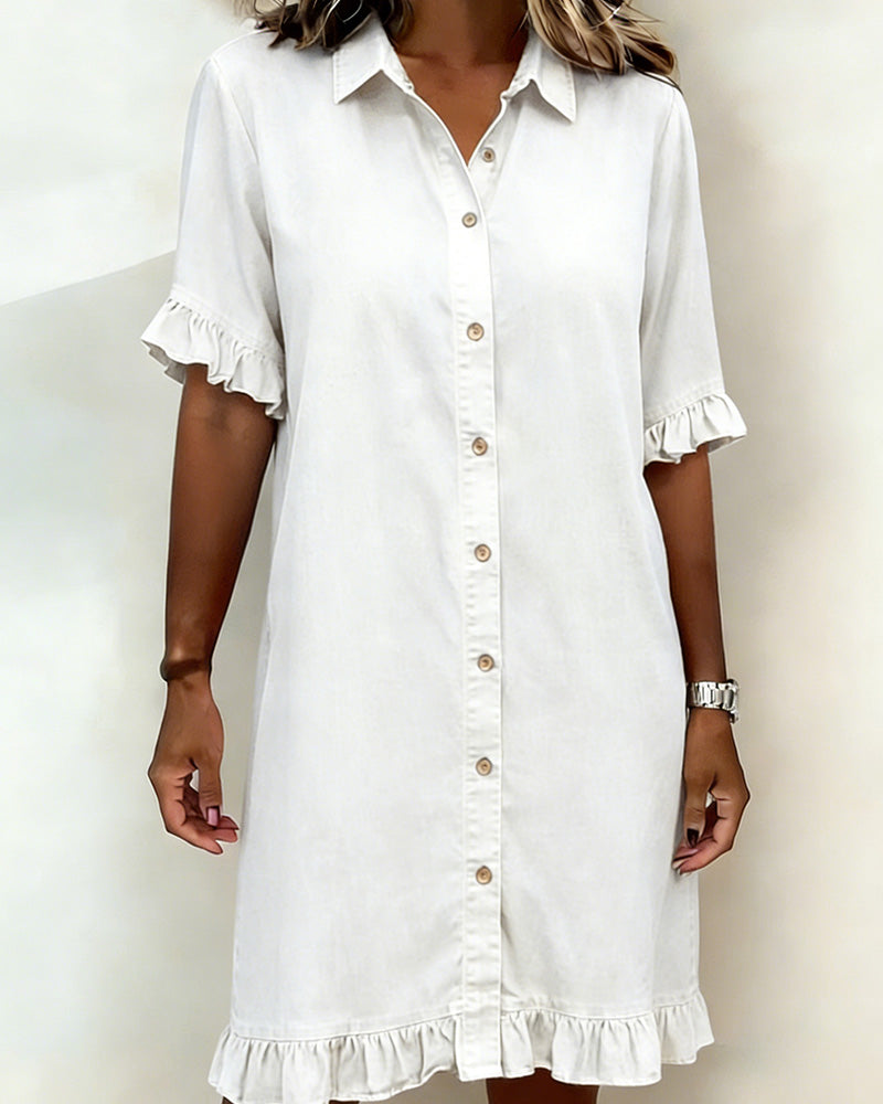 Réjeanne | Ruffle-Trim Dress