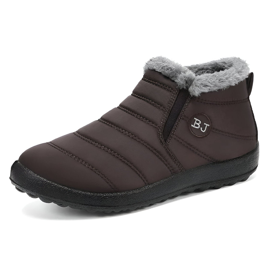 Men's Casual Slip On Snow Boots - Coffee