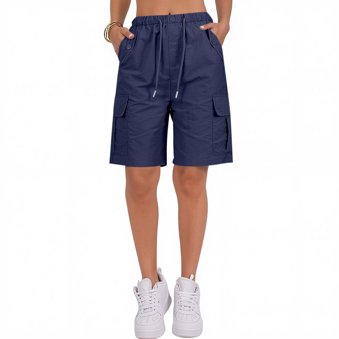 Cerys | Drawstring-Waist Cargo Short