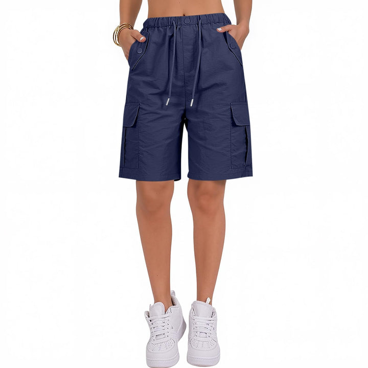 Cerys | Drawstring-Waist Cargo Short