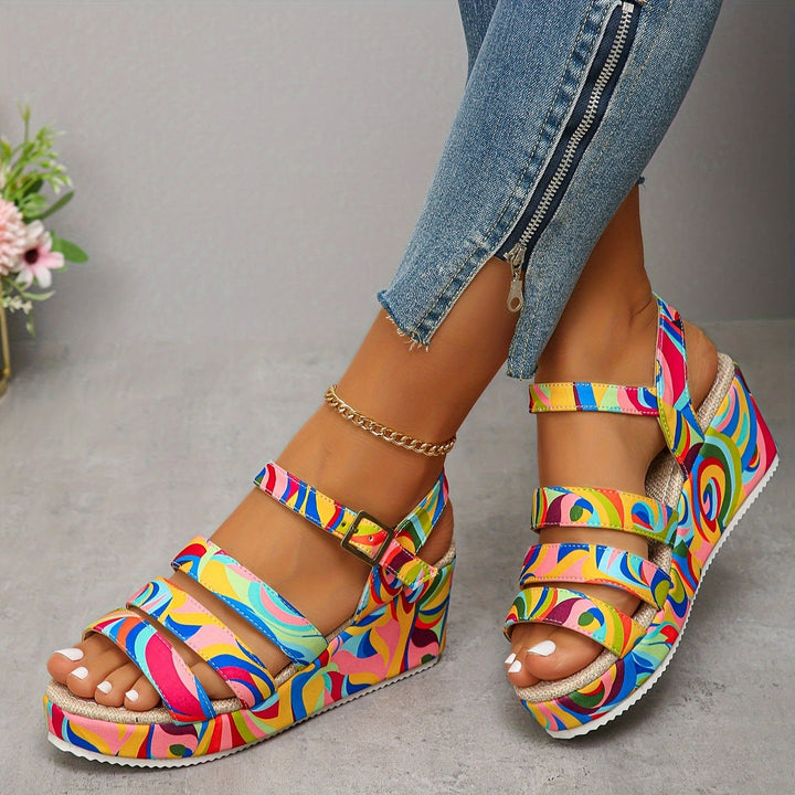 Madelon | Strappy Wedge Sandal