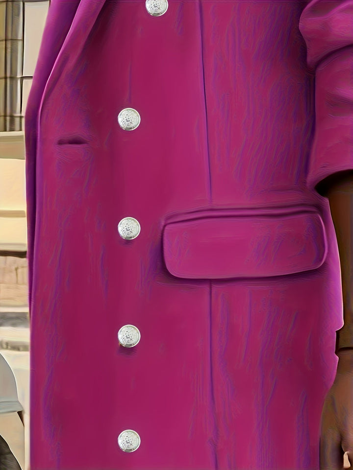 Women's Double-Breasted Long Winter Coat