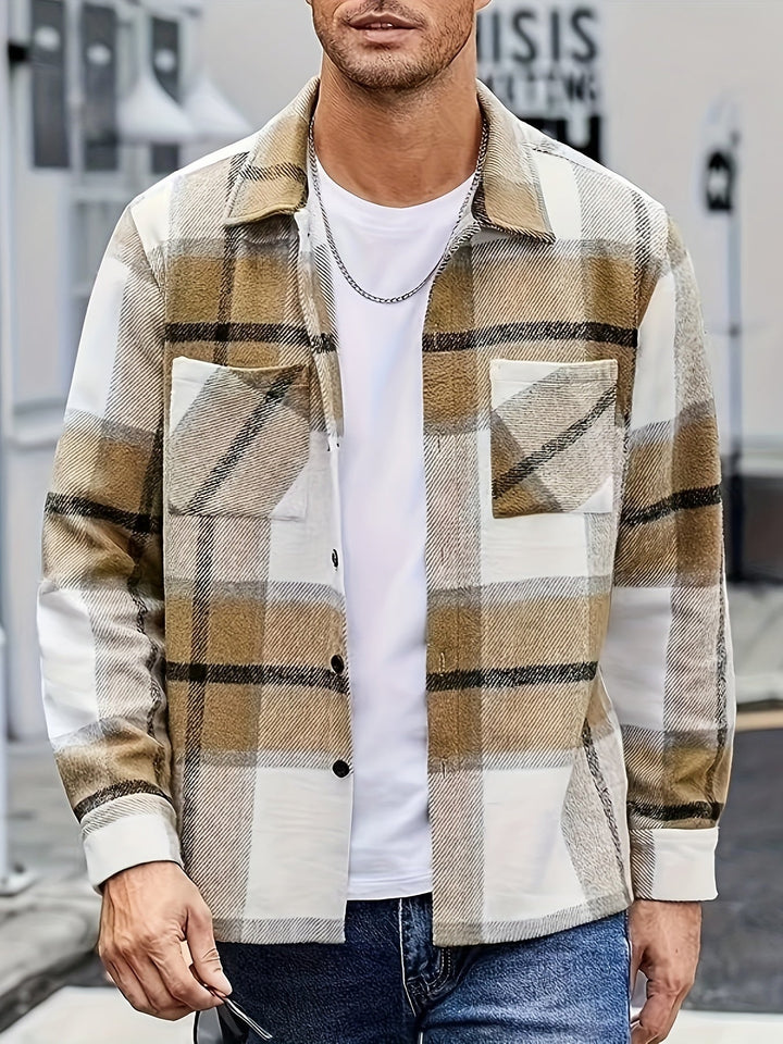 Men's Classic Fit Long Sleeve Overshirt