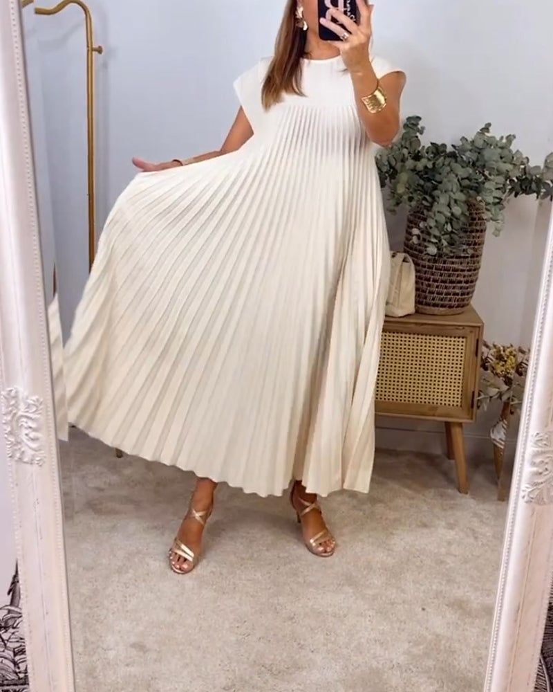 Suzette | Pleated Maxi Dress