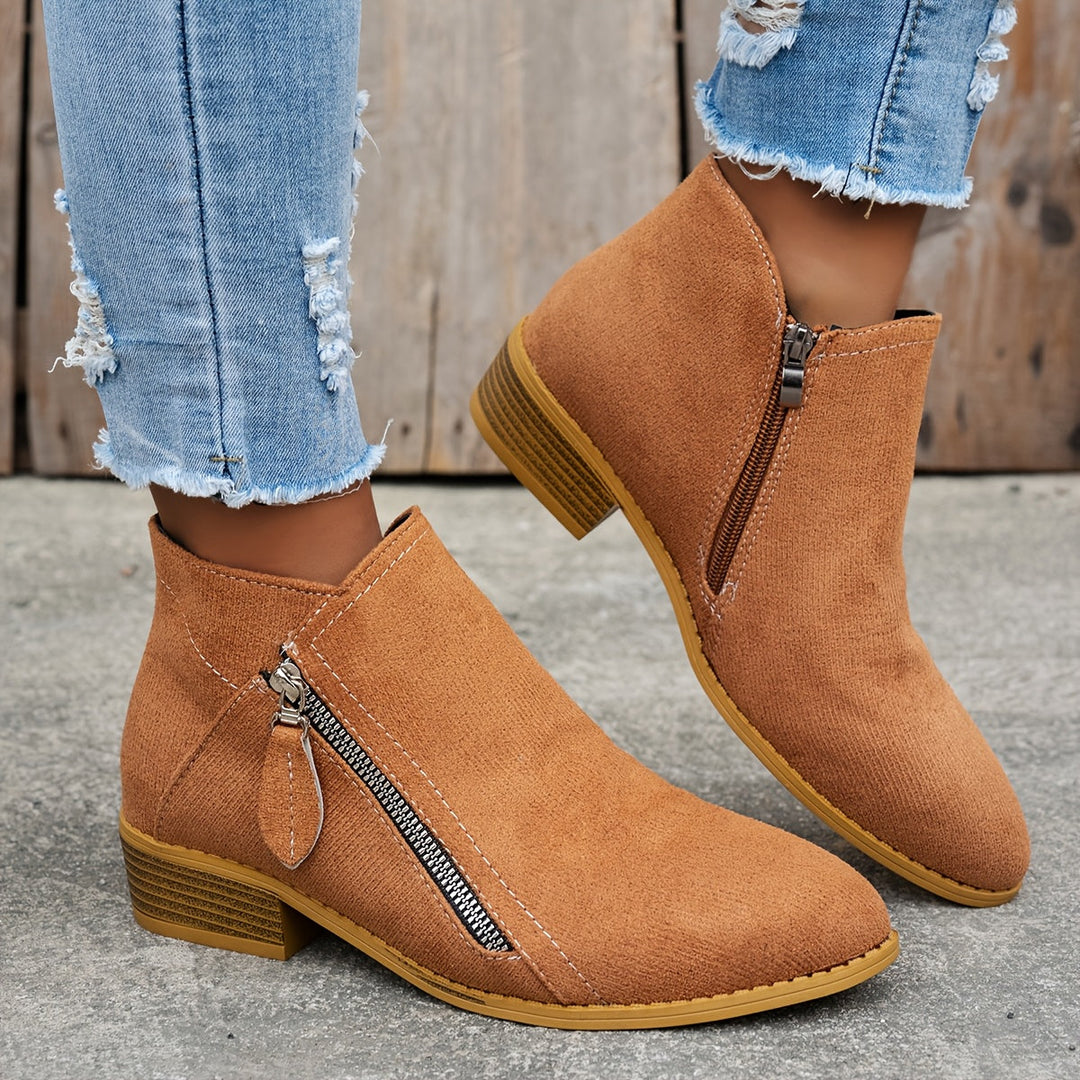 Clara | Orthopedic Zip Ankle Boot
