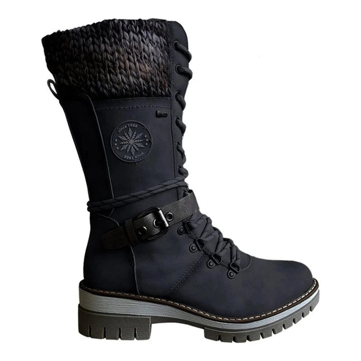 Dilys women's orthopedic lace up knee high boots - photo 12