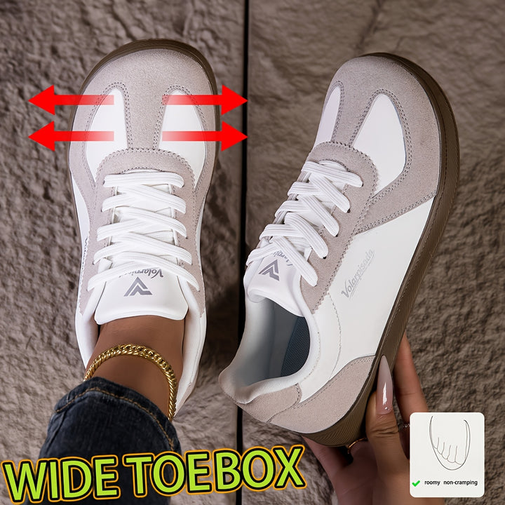 Women's Lightweight Wide Toe Box Platform Sneakers