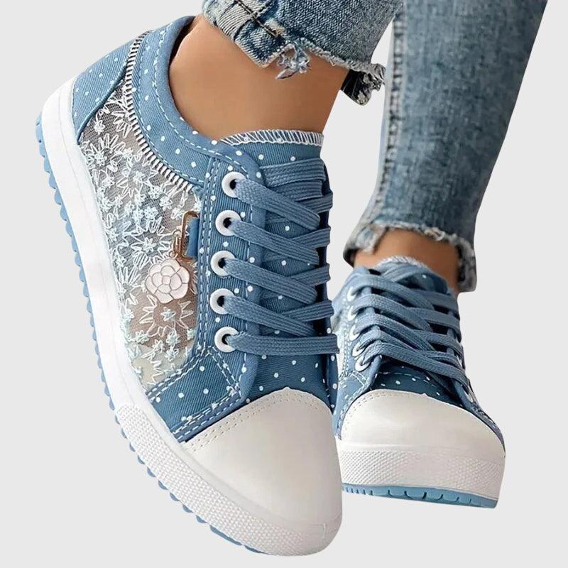 Women's Wide Toe Box Lace-Up Orthopedic Sneakers