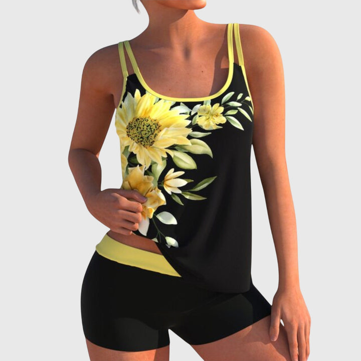 Blossom | Belly-Covering Floral Swim Set